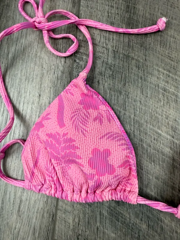 Kulani Kinis Pink Print Bikini Top - Image 4