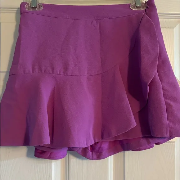 DO+BE Purple Layered Ruffle Skirt - Image 2