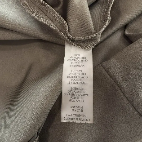Calvin‎ Klein Army Green Ruffle Stretch Crepe Sheath Dress Size 14 - Image 10