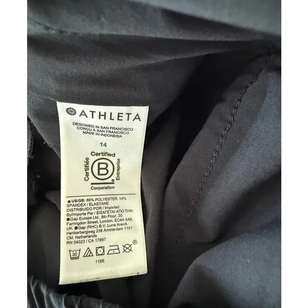 Athleta Avenue Wide Leg Crop Pant Size 14 Black - Image 5