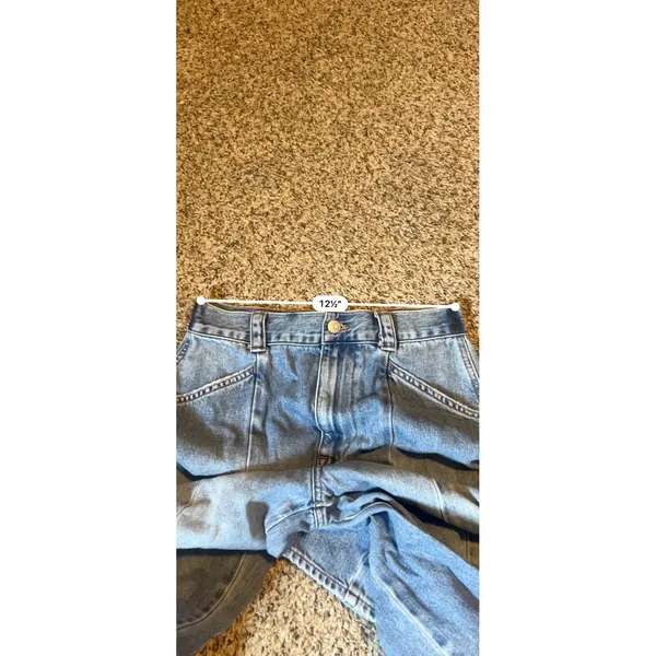 Madewell‎ High Rise Balloon Jeans Light Wash Seamed Front 26 Light Blue Cotton - Image 4