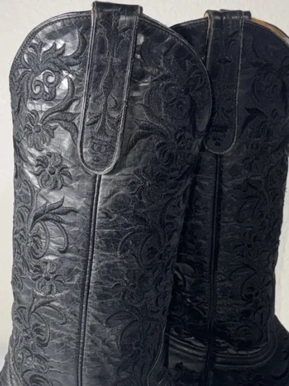 Old Gringo Leather Boot Black Embroidered Women Clarise - Image 2