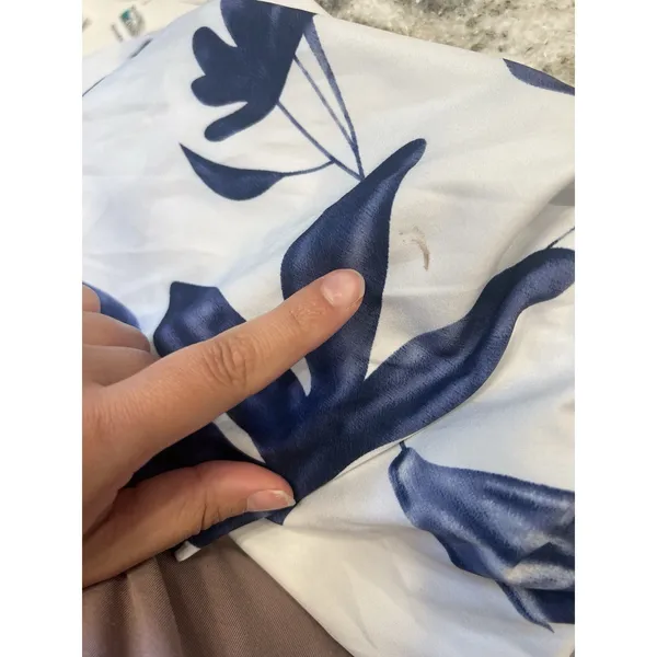NWT Baltic Born Hilaria Maxi Dress Size‎ M White And blue - Image 8