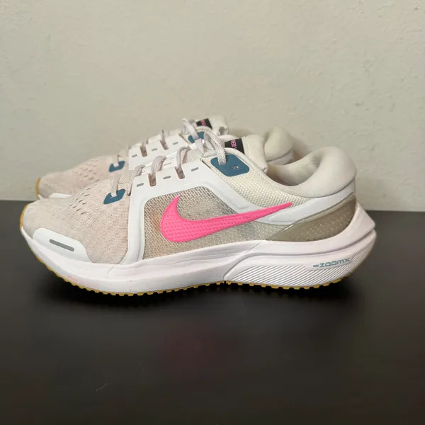 Nike Air Zoom Vomero‎ 16 Womens Size 8 White Pink Running Shoes Athleisure - Image 5