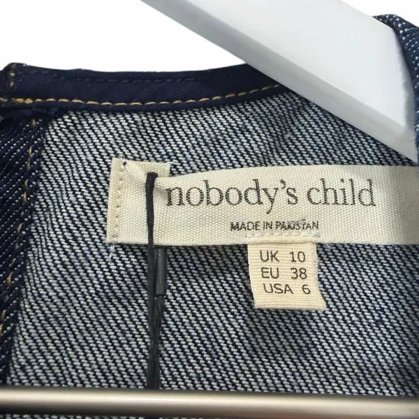 Nobody’s Child Palermo Racer Denim Dress Blue Sleeveless Mini Size 6 - Image 3
