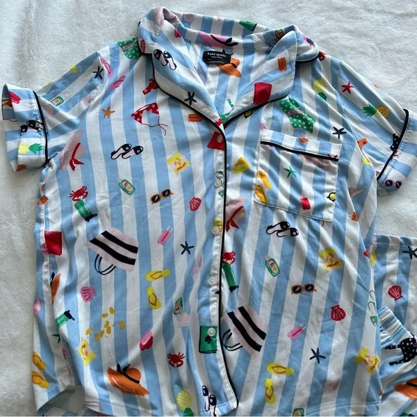 Kate Spade Crop PJ Set Women’s Size Small - Image 3