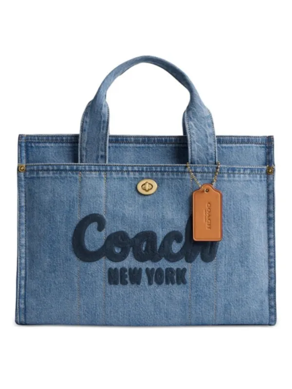 NEW Coach Standard Cargo Tote in Indigo Denim CR657 NWT - Image 2