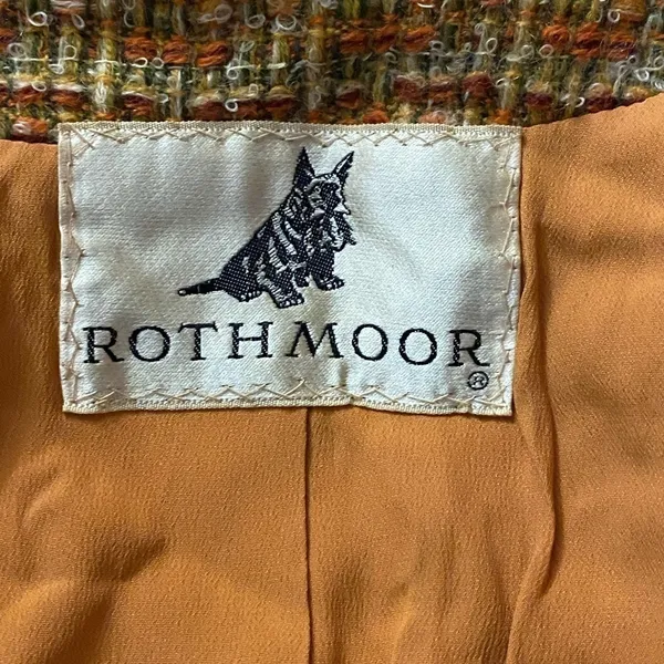 Vintage Union Made light academia Rothmoor tweed jacket Size Large - Image 7