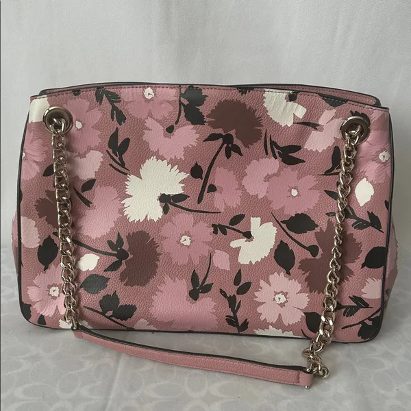 Kate Spade NY Briar Lane Gala Pink/Cream Floral Leather Shoulder Bag Purse 🌸🌸 - Image 2