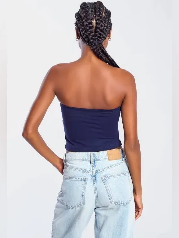 Hype & Vice UCSB Tube Top - Navy - XS - Image 3
