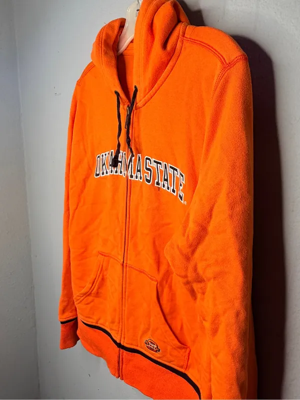 Nike Team Oklahoma State Zip Hoody Jacket - Image 4