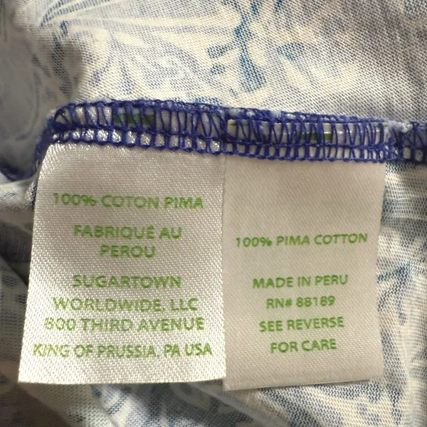 Lilly Pulitzer Kristen Dress Koalafications‎ Royal Purple Floral Pima Size S - Image 5