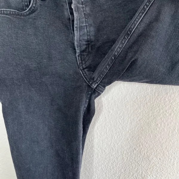 Re/Done Originals Black High Rise Ankle Crop Denim Jeans Size 25 - Image 8