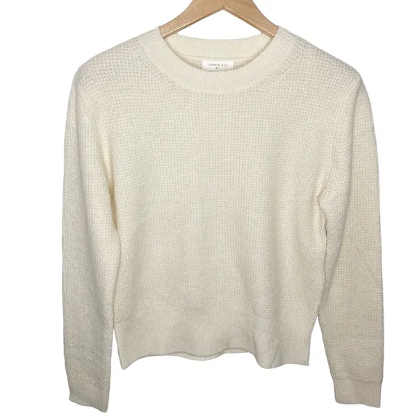 Sophie Rue plush waffle knit relaxed sweater size L - Image 2