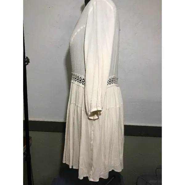 Filly Flair Dress Womens L New Ivory Partially Lined - Image 4
