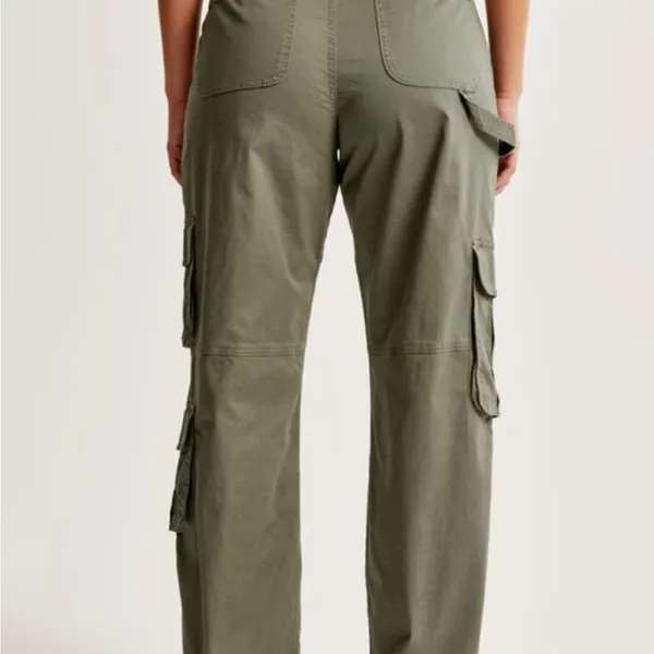 Abercrombie & fitch curve love relaxed fit cargo pants high rise sz 36/22 - Image 3