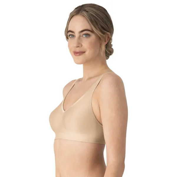 Hanes Womens Wireless Bra Size 2XL Nude Comfort Evolution Moisture Wicking - Image 2