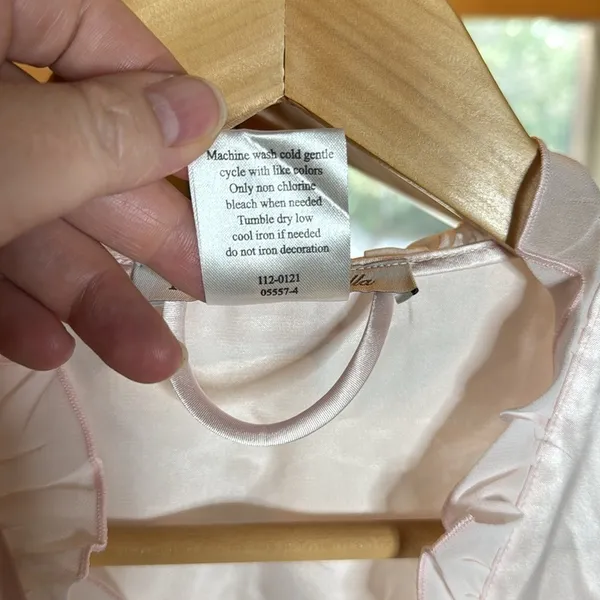 Intimo Donatella Baby Pink Light Weight Robe Size Medium - Image 6