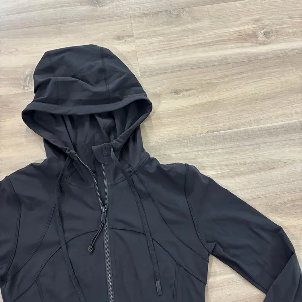 Lululemon Hooded Define Jacket Nulu Women Size 6 Black - Image 2