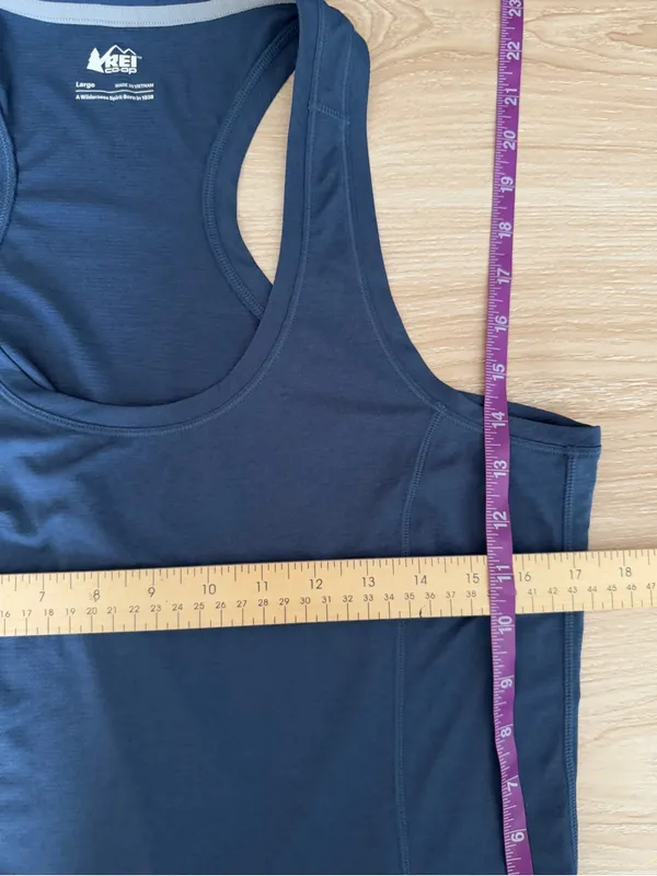 Rei Coop Women’s Large Tank Racerback Stone Blue Outdoor Trail Hike - Image 5