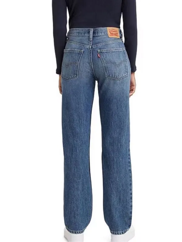 Levi’s Low Pro Straight leg Mid Rise Distressed knee jeans size 25 - Image 2