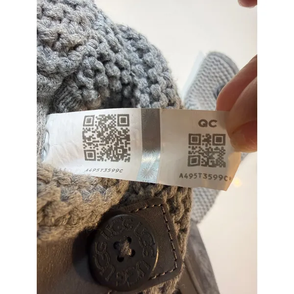UGG Shaina Sweater Knit Cuff Boots Gray Suede Women's 8 1012534 - Image 11