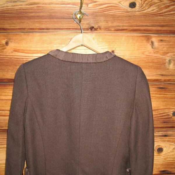 NWOT Zara Brown Wool Blend Jacket - Image 6
