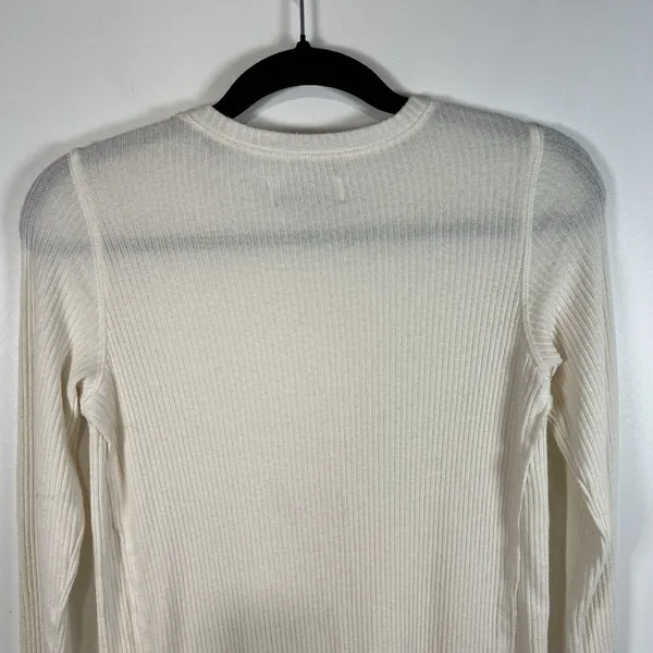 Abercrombie Fitch‎ Soft A&F Cozy Women's Ivory Long Sleeve Tunic Top Women Sz XS - Image 8
