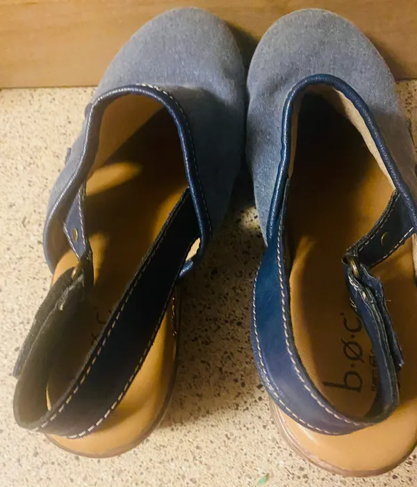 Born concept Denim Mules/Clogs women's size 8 (22) - Image 5