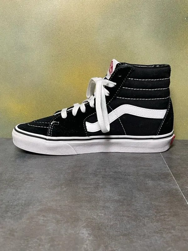 Vans Sk8-Hi Skate Black Suede/Canvas Shoes Women's Size 7.5 - Image 14
