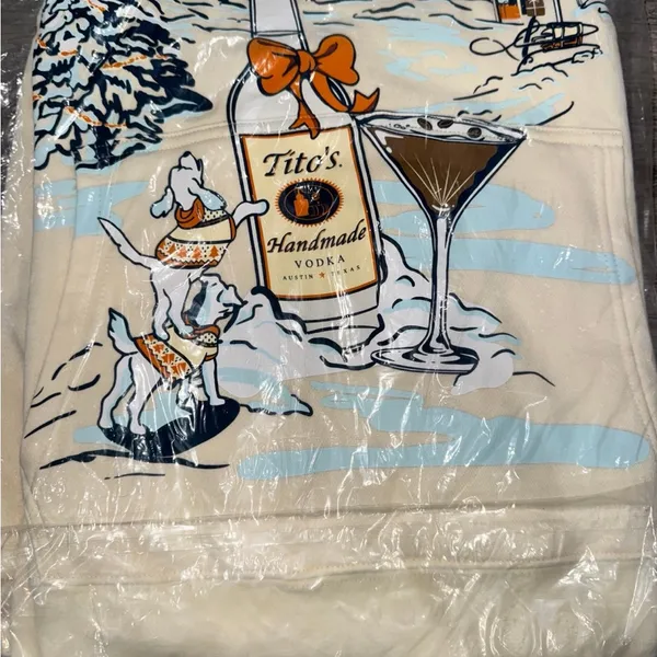 Tito's Season's Drinkings Ugly Holiday Hoodie - Image 6