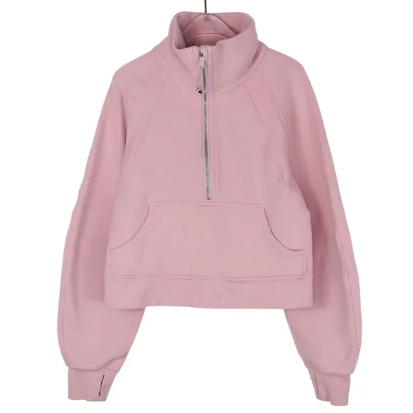 Lululemon Scuba Oversized Funnel Neck Half Zip Pink Tide Sweatshirt XS/S - Image 4