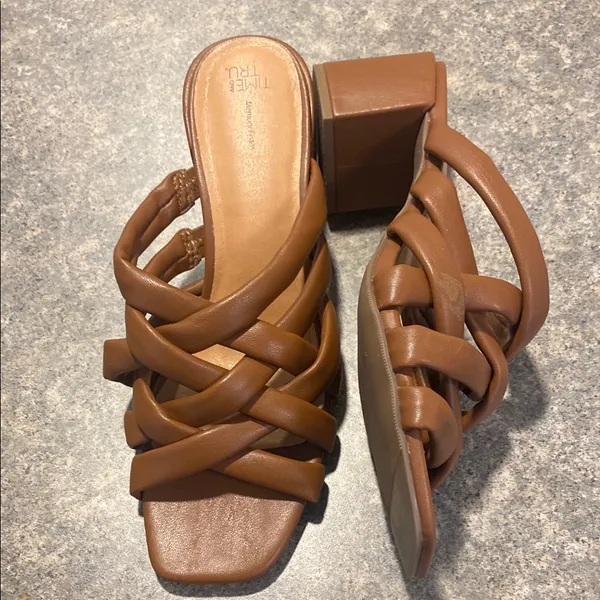 Time and Tru Tan Braided Mules - Image 2