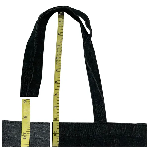 Madewell Insider Reusable Emoji Tote - Black Denim - Image 5