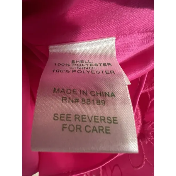 Lilly Pulitzer Peyton Mini Strapless Hoco Dress Floral Bloom Hot Pink Barbiecore - Image 5