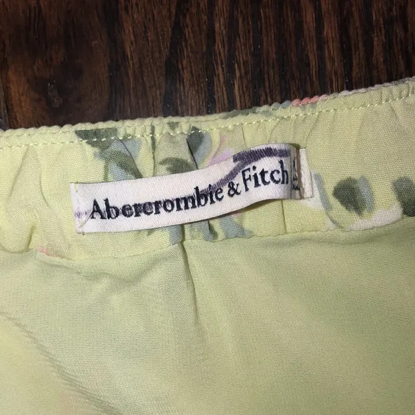 Abercrombie & Fitch green floral maxi skirt size xxsmall - Image 3