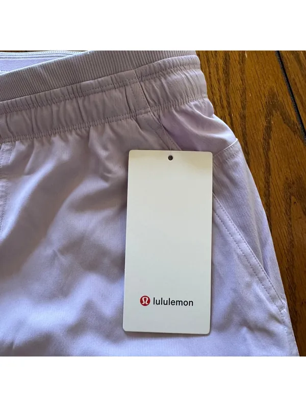 Lululemon Dance Studio High Rise Relaxed Short 3.5” Lilac Play Size XL/12 NWT - Image 5