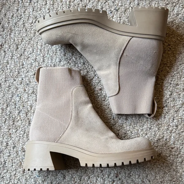 STEVE MADDEN Holley Leather Upper Boots Size 9 - Image 4