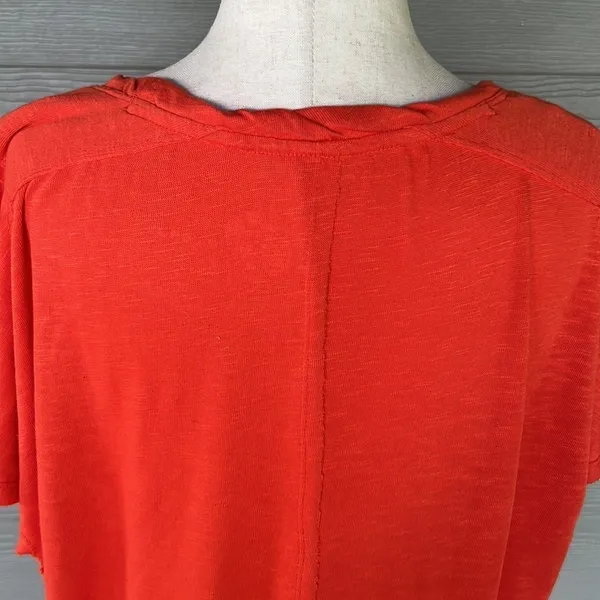 Pilcro Orange Flutter Sleeve Knit Top - Image 7