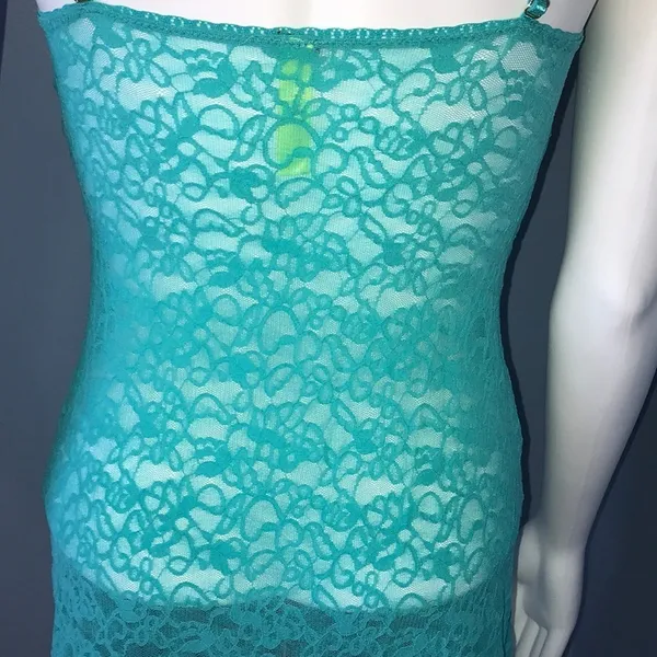 Victoria’s Secret The Lacie Lace Babydoll in Teal - Image 4