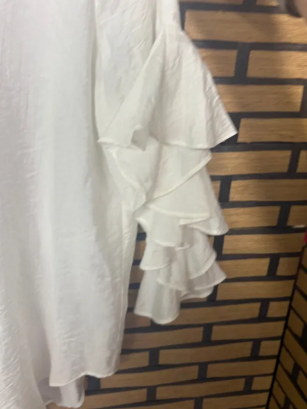 Vince Camuto white blouse size small - Image 4