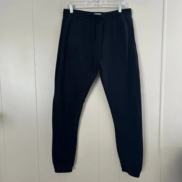 PacSun Black Joggers Men’s/Women’s L | Fleece Lined Sweatpants Minimalist Pocket - Image 4