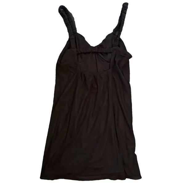 American Eagle Black Mesh Overlay Flowy Bodice Mini Layered Dress Size Large NWT - Image 4