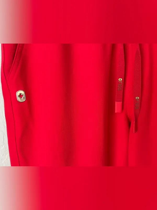 Figs mens red scrub set lunar new year limited edition medium - Image 10