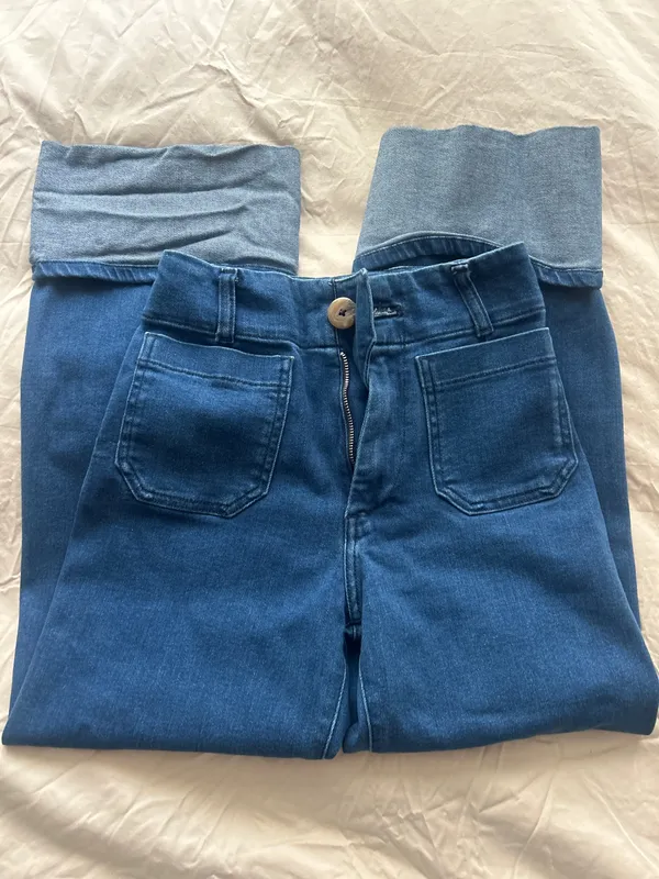 Maeve Anthropologie Jeans The Colette Cropped Wide-Leg - Image 2