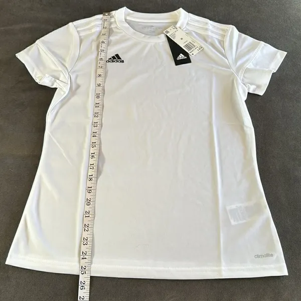 Adidas Women’s Short Sleeve White Top Climacool Size M NWT - Image 5