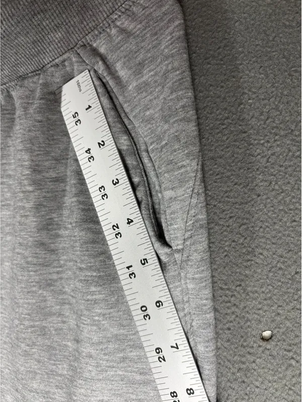 Jogger Sweatpants Women’s Gray Heather Drawstring Lounge Athletic Pants Size S/M - Image 4