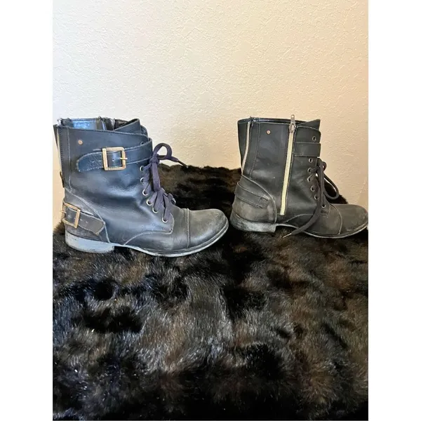 Dolce Vita Dv black moto combat booties boots 8.5 - Image 4