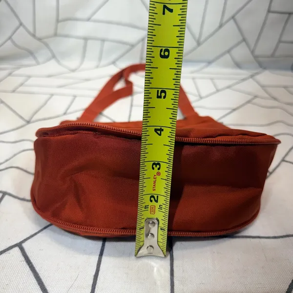Baggallini‎ Crossbody Bag Small Orange Nylon Turn-Lock Pocket Adjustable Strap - Image 6