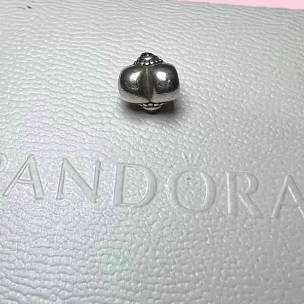 PANDORA Sterling Silver Treasured Heart Charm, 925 ALE Stamp / Retired - Image 3